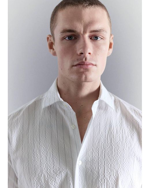 Mango Hemd Lauda in White für Herren
