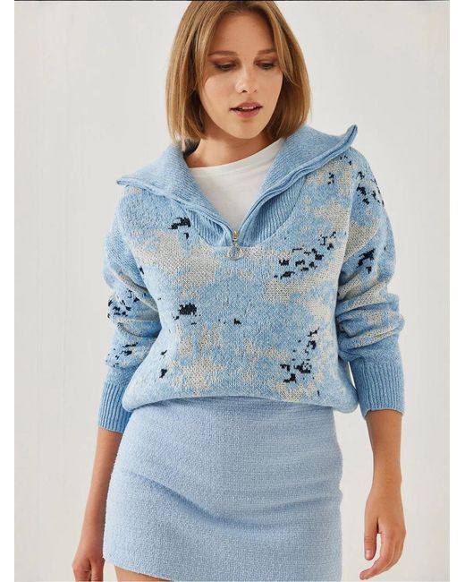 Bianco Lucci Blue Pullover