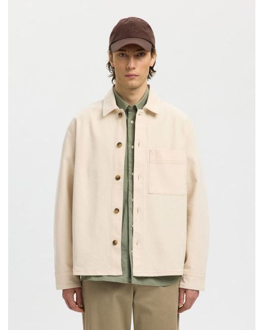 SELECTED Hemd Slhregular-Jake in Natural für Herren