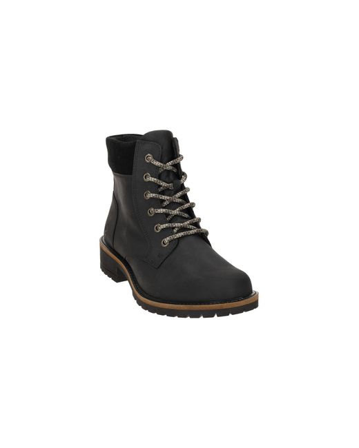 Ecco Black Schnürstiefelette