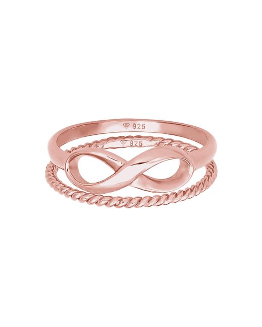 Elli Jewelry Multicolor Ring Infinity, Twisted