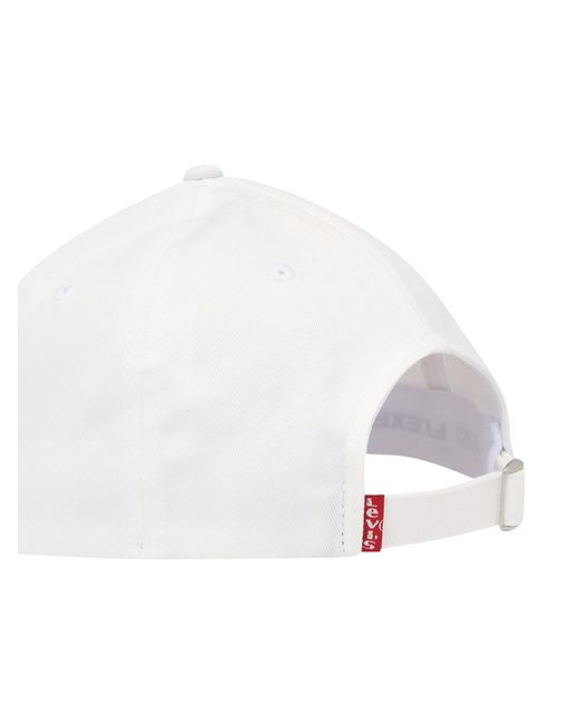 Levi's White Levis Housemark Flexfit Cap
