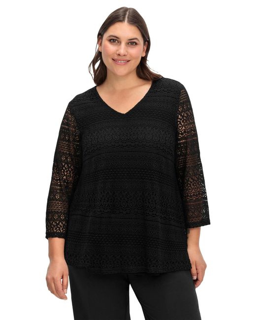 Sheego Black Bluse