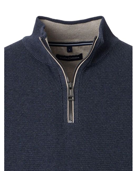 CASA MODA Pullover Basic in Blue für Herren