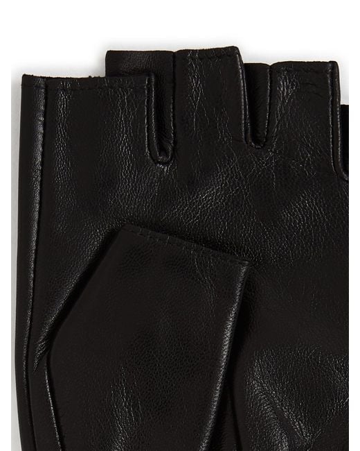 Karl Lagerfeld Black Kurzfingerhandschuhe