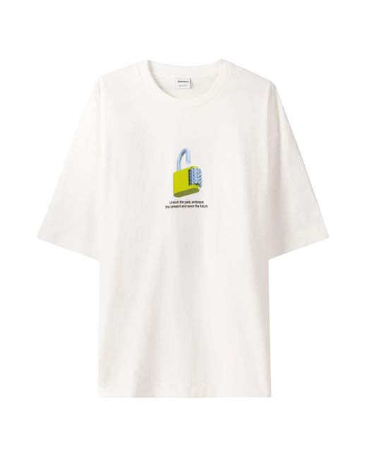 Bershka T-shirt in White für Herren