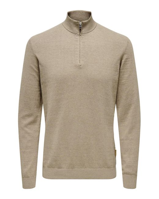 Only & Sons Pullover Onsloui in Natural für Herren