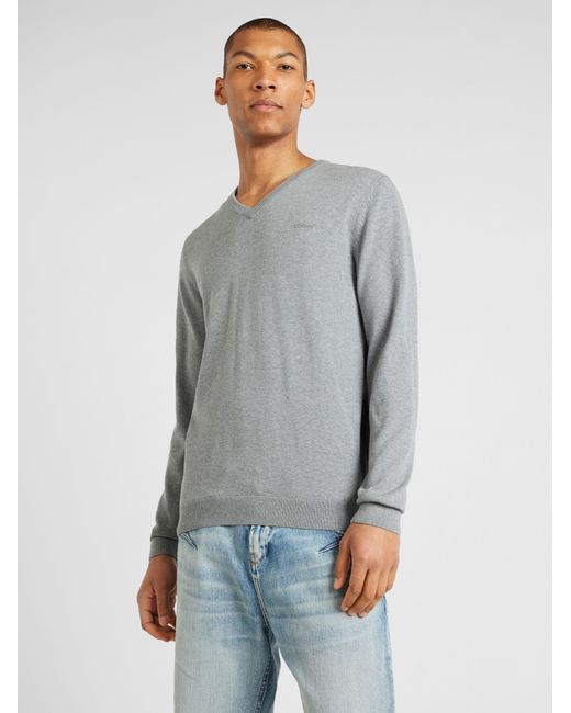 S.oliver Oliver Pullover in Gray für Herren