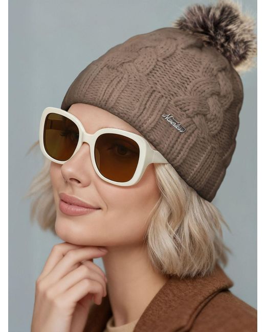 Neverless Brown Mütze Katy