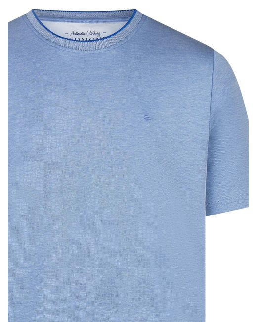 Redmond Shirt Basic in Blue für Herren