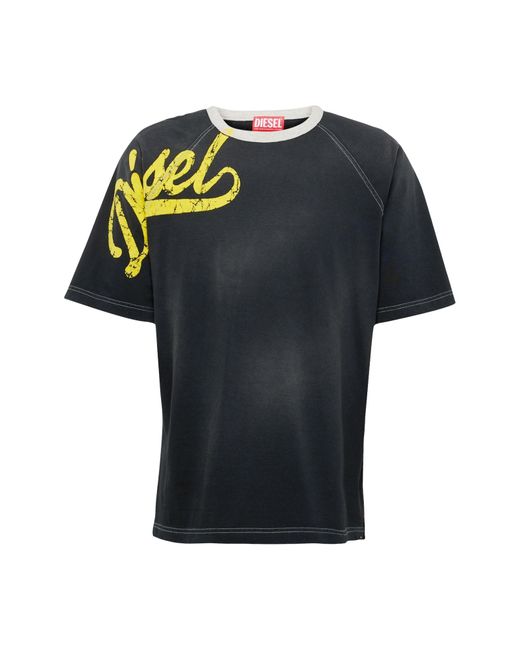 DIESEL T-shirt 't-roxt-slits' in Black für Herren