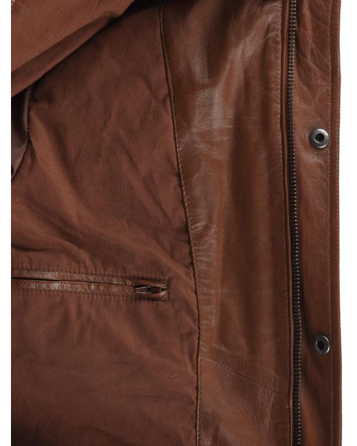 Solid Lederjacke Camash in Brown für Herren