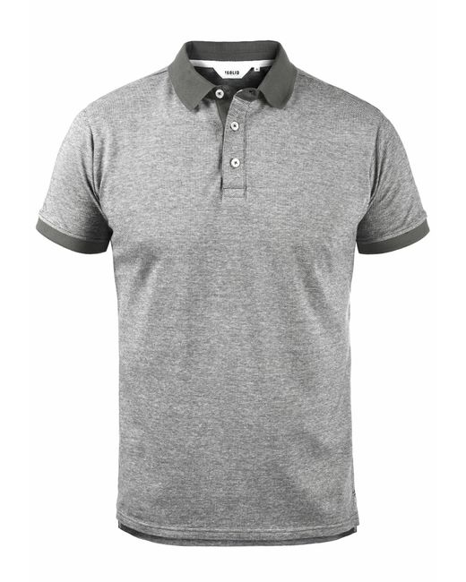 Solid Poloshirt 'panos' in Gray für Herren
