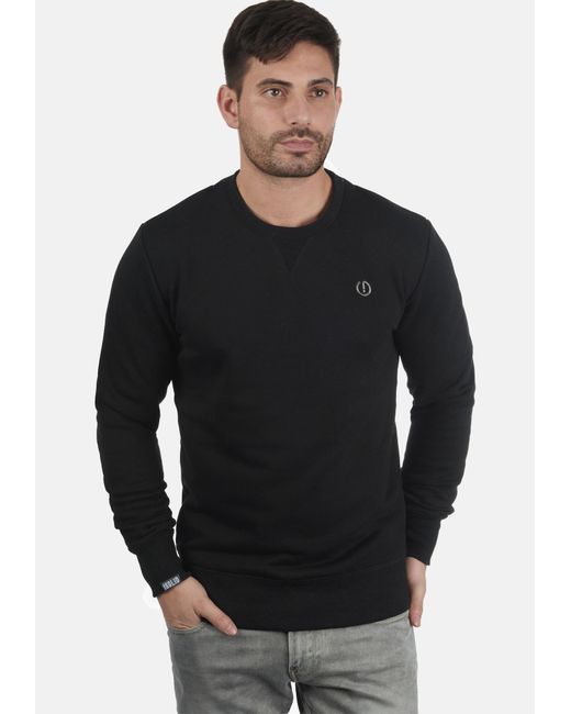 Solid Sweatshirt Benn in Black für Herren