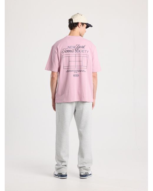 America Today T-Shirt in Pink für Herren