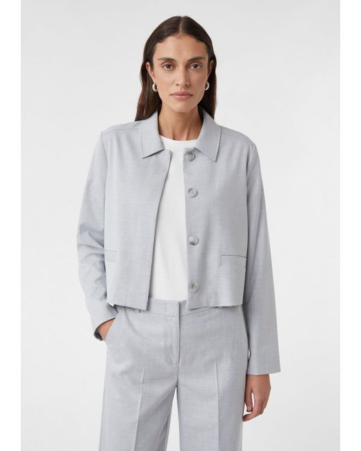 Comma, White Blazer