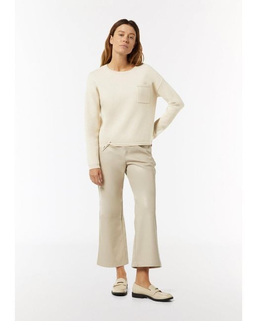 Comma, White Pullover