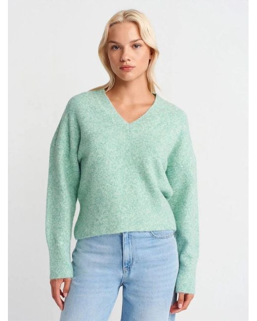 Dilvin Green Pullover Pullover