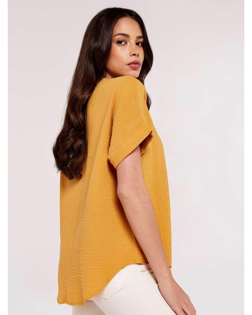 Apricot Yellow Bluse