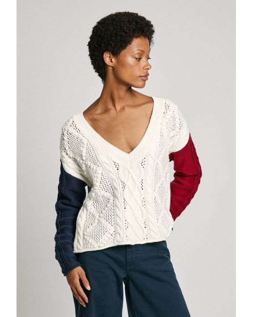 Pepe Jeans White Pullover Hada