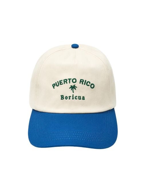 Pull&Bear Blue Cap Puerto Rico Boriqua