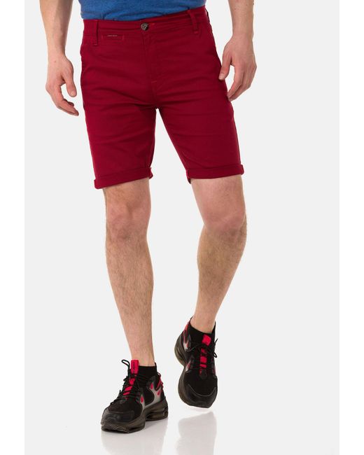 Cipo & Baxx Shorts in Red für Herren