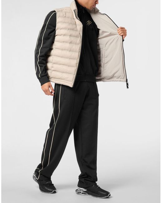 Philipp Plein Puffer Jacket Vest Shanghai in Natural für Herren