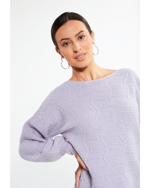 faina Purple Pullover
