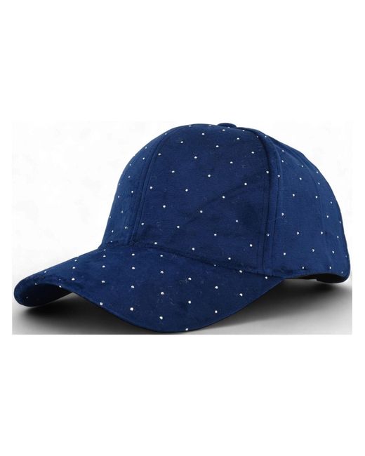 styleBREAKER Blue Cap Samt Baseball Cap Mit Strass