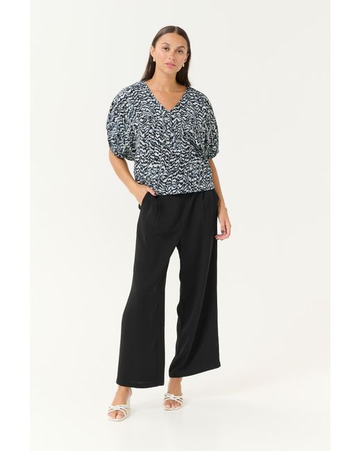 Kaffe Gray Bluse Ruffalo