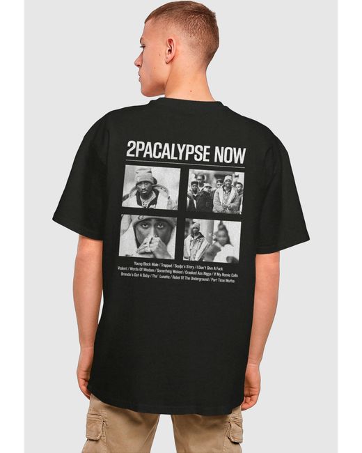 Merchcode T-Shirt Tupac in Black für Herren