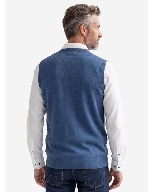 Redmond Pullover Basic in Blue für Herren