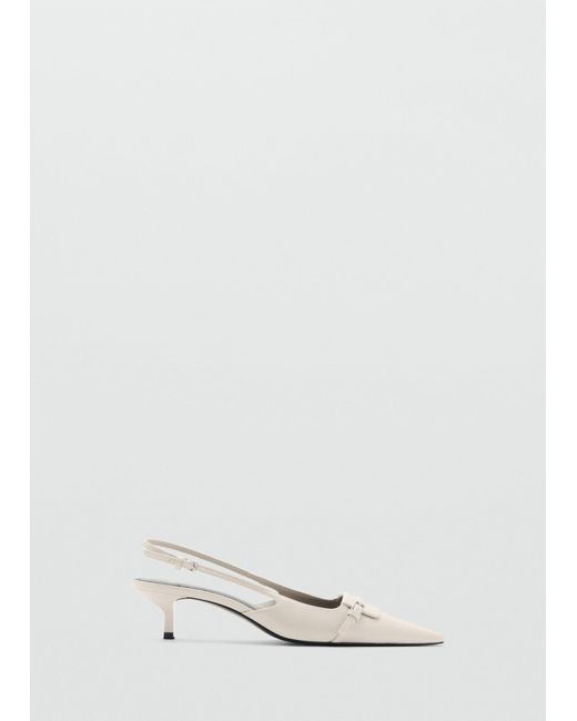 Mango White Slingpumps