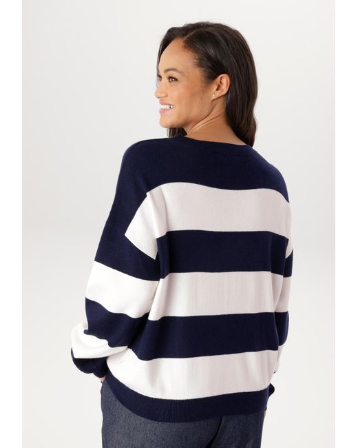 Aniston Blue Pullover
