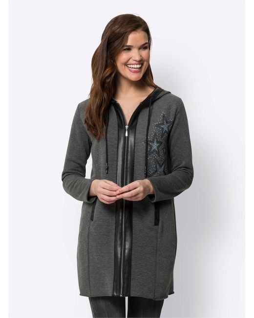 heine Gray Sweatjacke