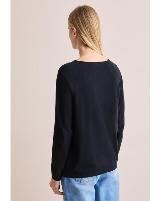 Cecil Blue Strukturmix Pullover