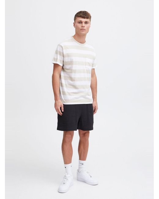 Solid T-Shirt Iko in White für Herren