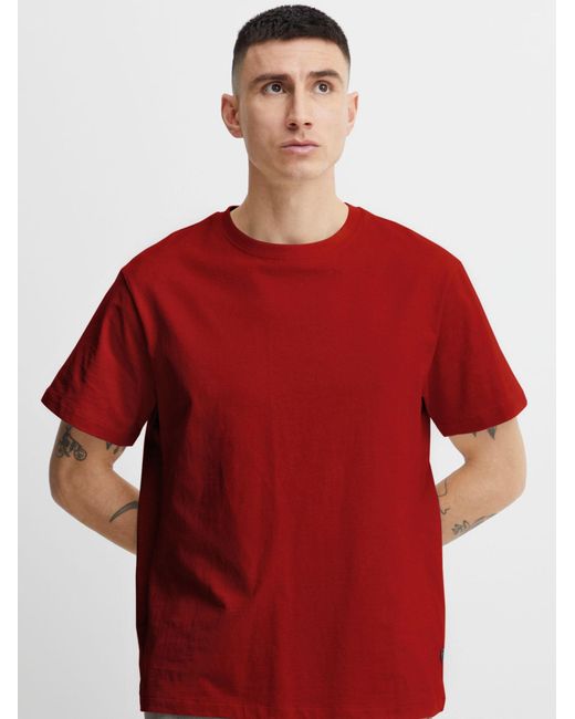 Solid T-Shirt Cadel in Red für Herren