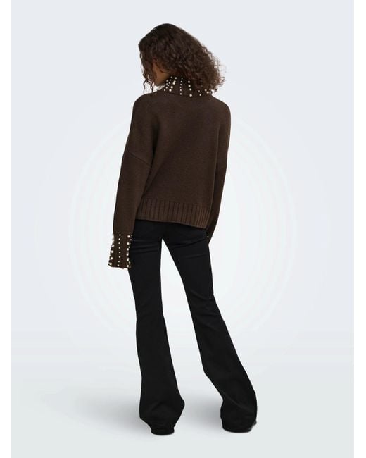ONLY Brown Pullover Onlaya