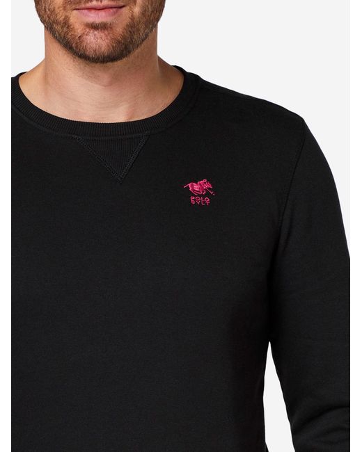 Polo Sylt Sweatshirt Basic in Black für Herren