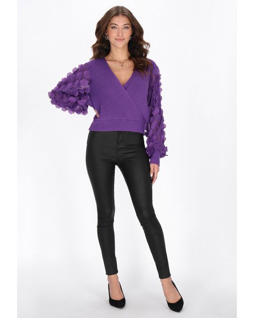 faina Purple Pullover