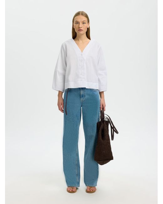 SELECTED White Bluse Slfbea