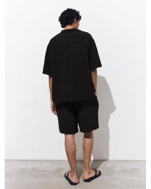 Pull&Bear Hemd in Black für Herren