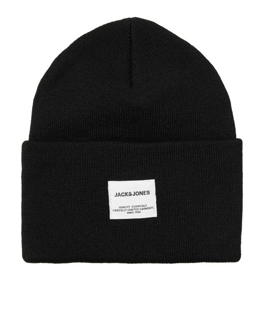 Jack & Jones Mütze Long Knit in Black für Herren