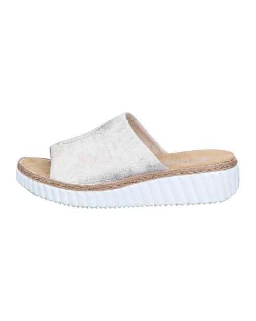 Rieker White Pantolette Basic