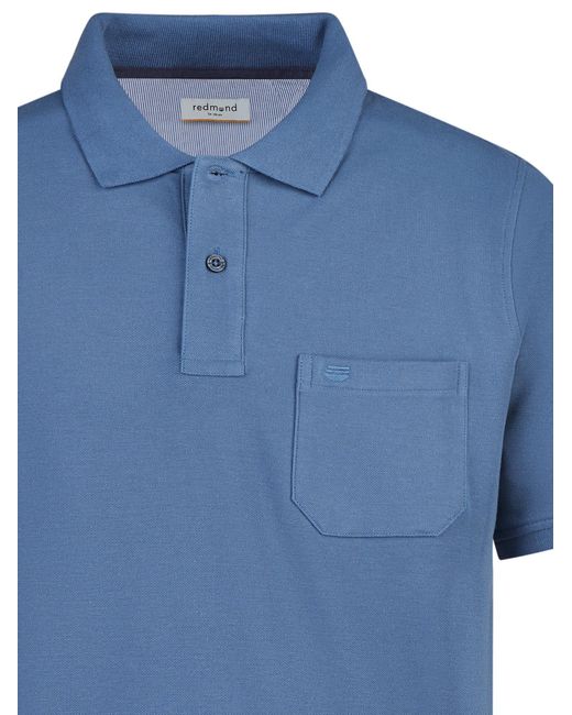 Redmond Shirt Basic in Blue für Herren