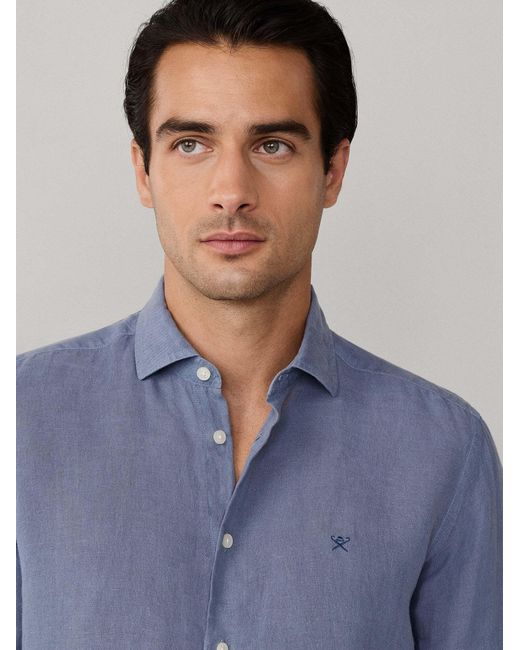 Hackett Hemd Ess in Blue für Herren