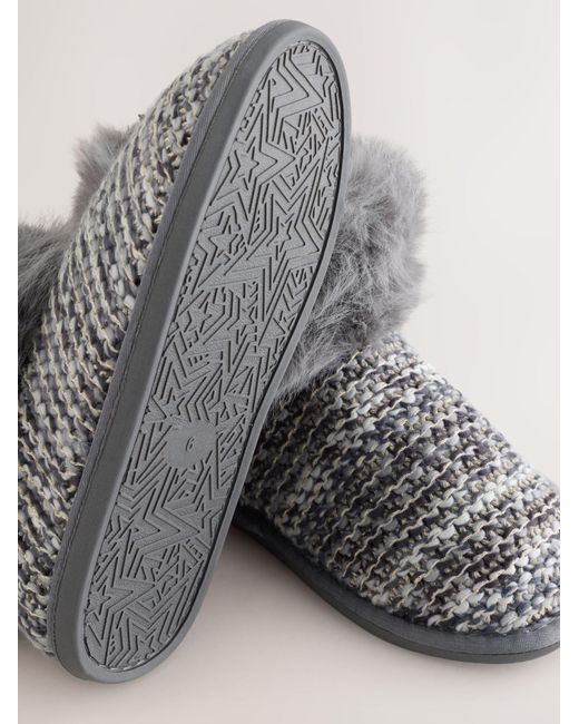 Next Gray Hausschuh