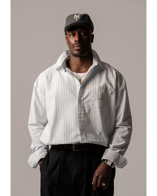 BLKVIS Hemd Script in White für Herren