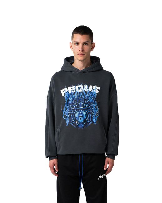 Pequs Sweatshirt Medusa in Blue für Herren